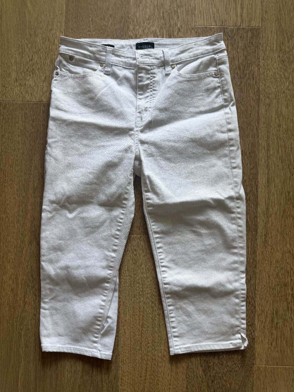 Talbots White Pedal Pusher Jean
